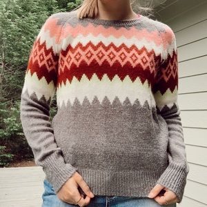 Grey Patterned Sweater